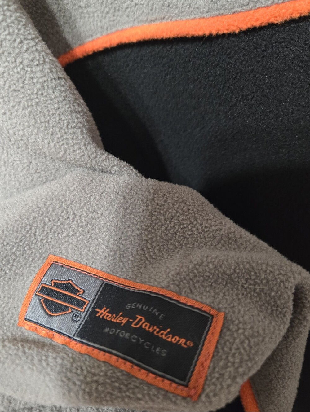 Harley-Davidson Charlotte, NC Fleece Quarter Zip Pullover EUC Size: Large - Picture 6 of 6